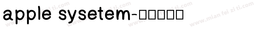 apple sysetem字体转换